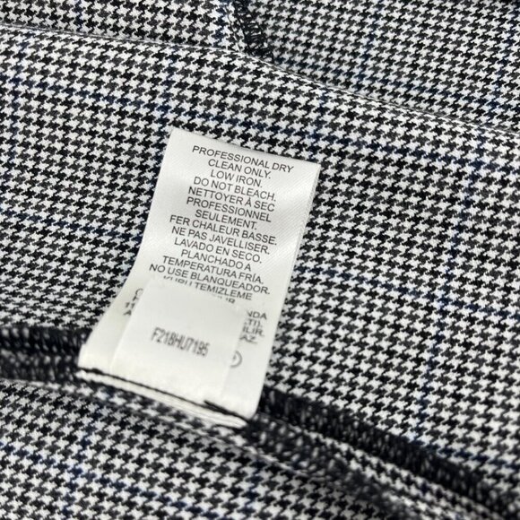 NEW TIBI HUDSON‎ Mock-Neck Houndstooth Sleeveless Blouse Luxury Business Size XS - Picture 9 of 11